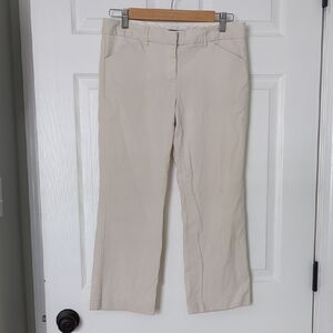 Express Classic Cream Trousers, Cropped and Flared